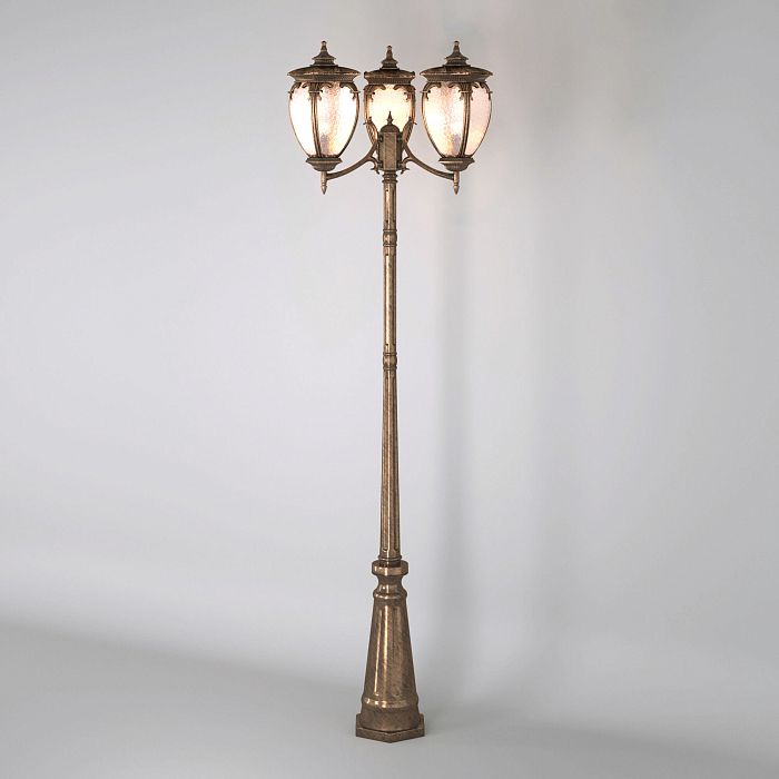 Уличный светильник Elektrostandard GLYF-8024F/3 черное золото