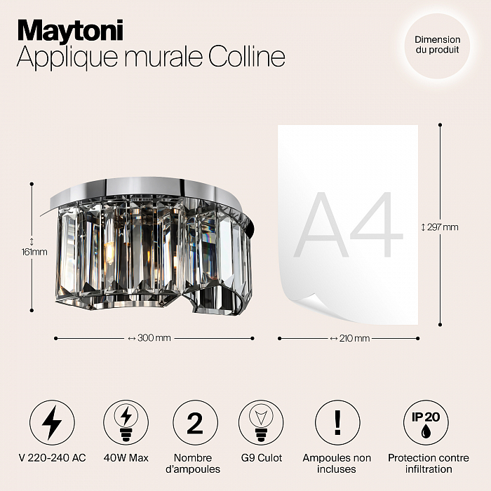 Бра Maytoni MOD083WL-02CH